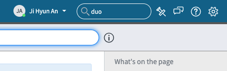 Screenshot: search bar