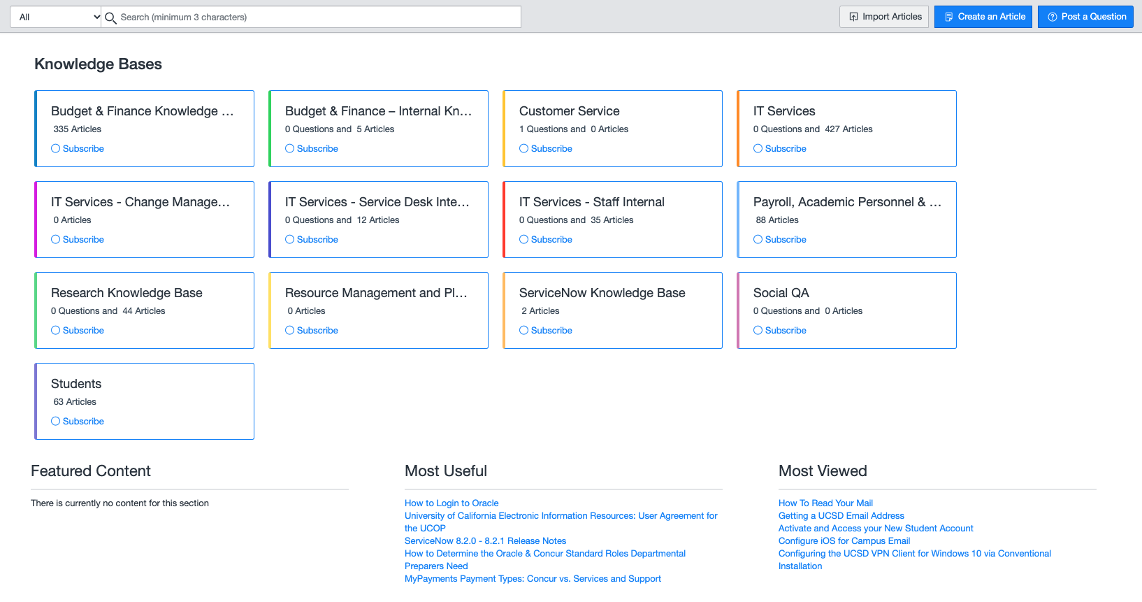 Screenshot: KB-homepage